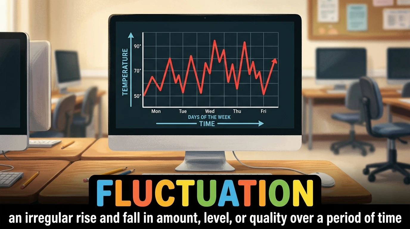 English Illustration for fluctuation